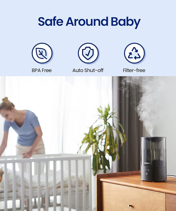 Humidifiers for Bedroom, 2.0L Cool Mist Humidifier for Home Plant and Baby - Image 5