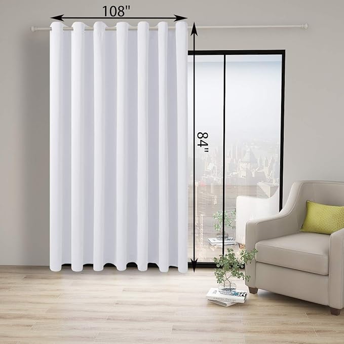 BONZER Room Divider Curtain Screen Partitions Light Reducing Wall Wide Blackout - Image 3