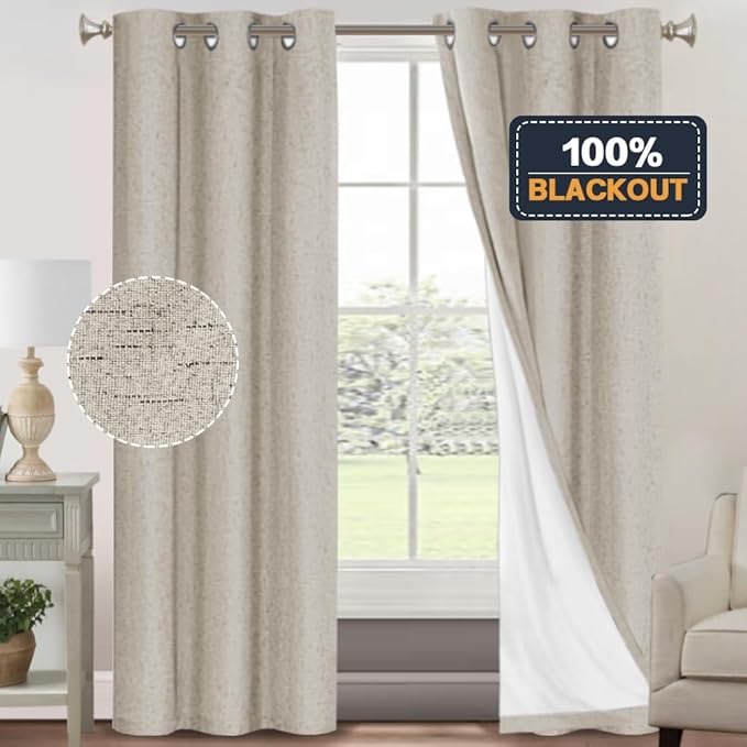 PrinceDeco 100% Blackout Curtains - Image 6