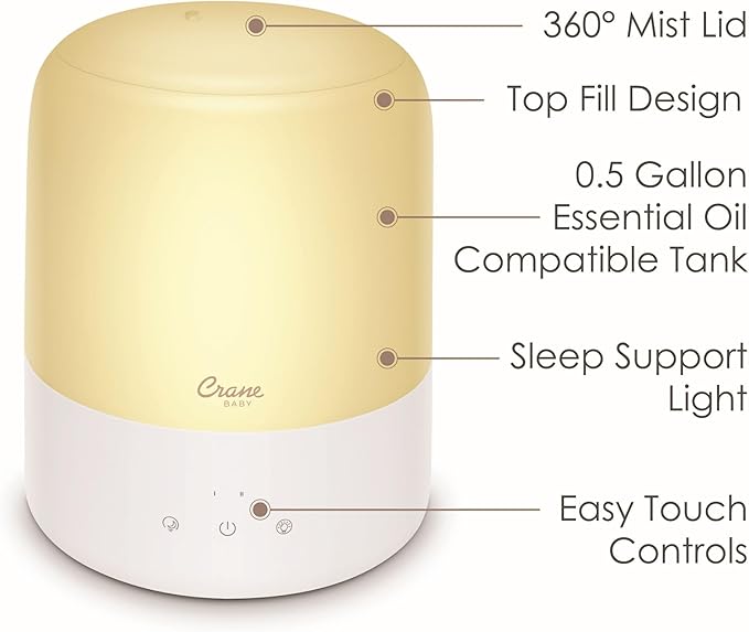 Crane Baby 3-In-1 Baby Humidifier Aroma Diffuser - Image 3