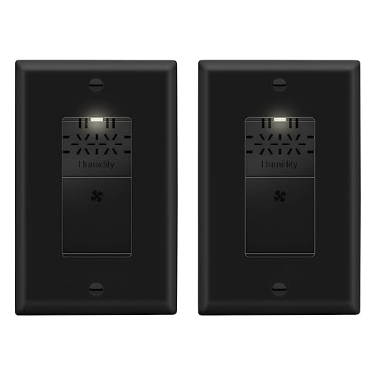 LIDER No Neutral Wire Required Humidity Sensor Switch, Automatic Humidity by LIDER