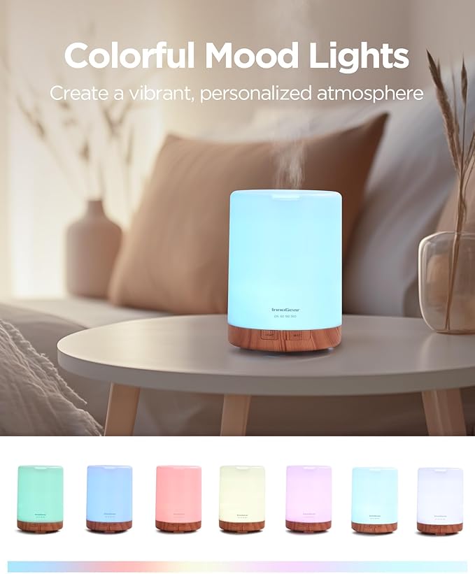 InnoGear 300ML Essential Oil Diffuser, Premium 5-in-1 Ultrasonic Aromatherapy - Image 6