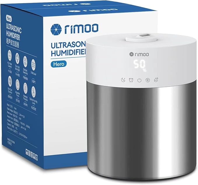 Stainless Steel Humidifier, 4.5L Easy to Clean Humidifier by RIMOO
