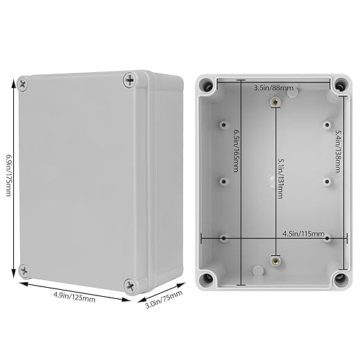 Junction Box, 6.9"x 4.9"x 3" Outdoor Electrical Box - Image 2