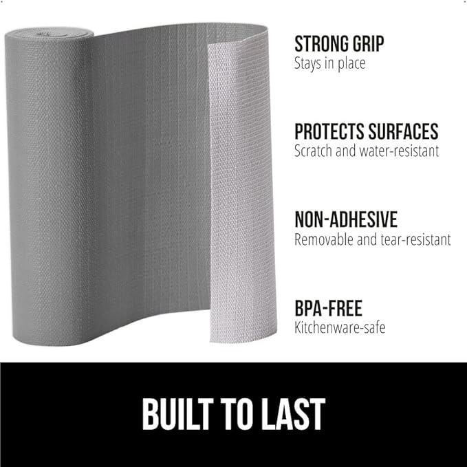 GORILLA GRIP DripGuard Shelf Liner, Non-Adhesive Drawer and Kitchen Cabinet - Image 2