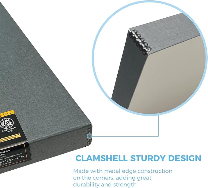 Lineco Folio Storage Box, Clamshell Design - Image 4