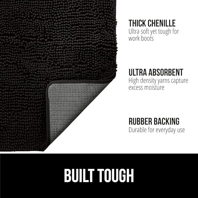 GORILLA GRIP SOAKSTOPPER Dog Door Mat, 48x30 Machine Washable Rug Absorbent - Image 3