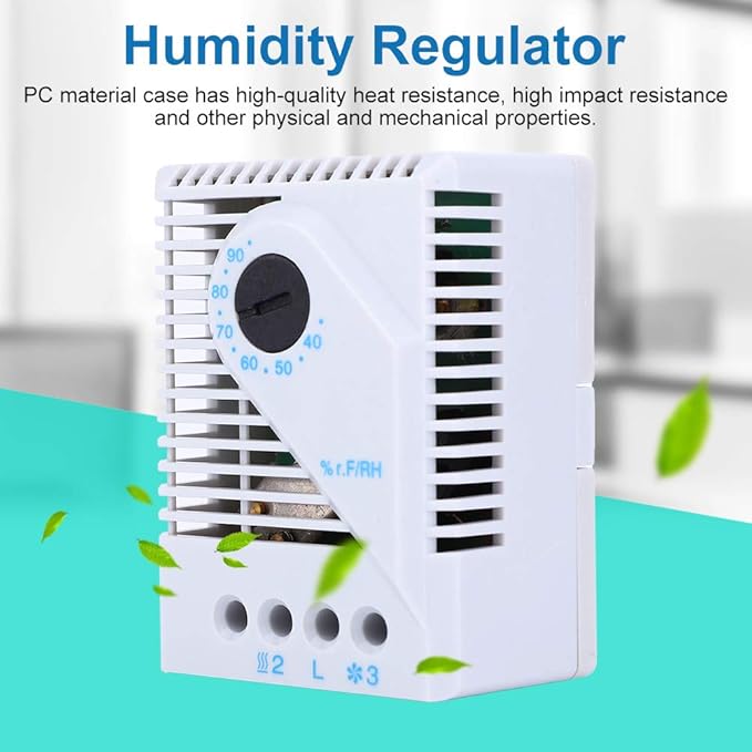 Focket Humidity Controller, MFR012 Hygrostat Humidity Switch 35mm DIN Rail - Image 2