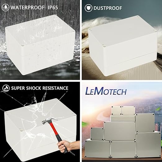 LeMotech Waterproof Dustproof IP65 ABS Plastic Junction Box Universal Electric - Image 7