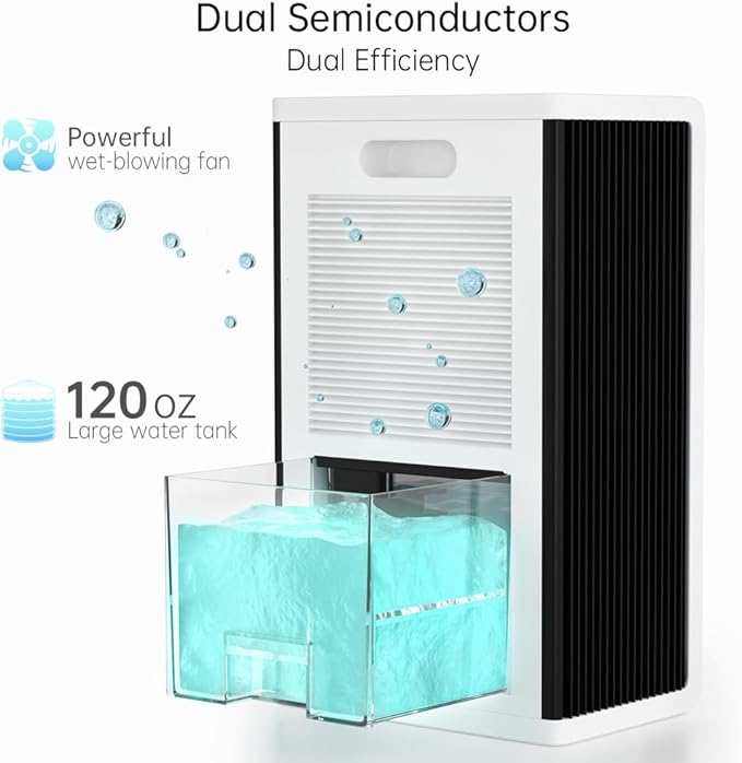 Dehumidifier for Home 1000 sq.ft 120 Ounce Energy Saving and Tank Quiet - Image 9