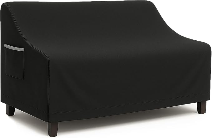 Waterproof Patio Loveseat Cover, 58.3W x 32.7D x 31H inches Heavy Duty 600D by CVFERQE