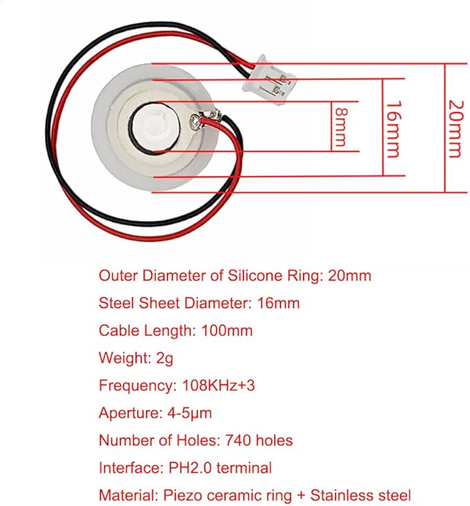 1 in 4 DC5V Humidifieration Atomization Disc Kit Type-C Interface Humidifier - Image 4