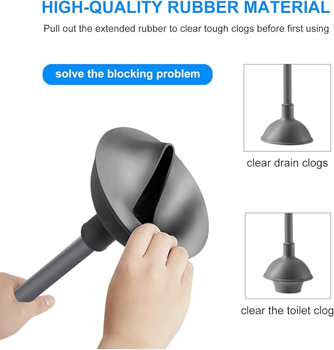 SetSail Toilet Brush and Plunger Set, Toilet Plungers - Image 3