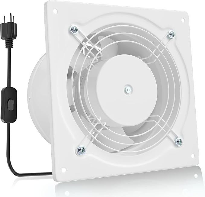 HG Power 6 Inch Exhaust Fan, 308CFM Wall Exhaust Fan by HGPOWER