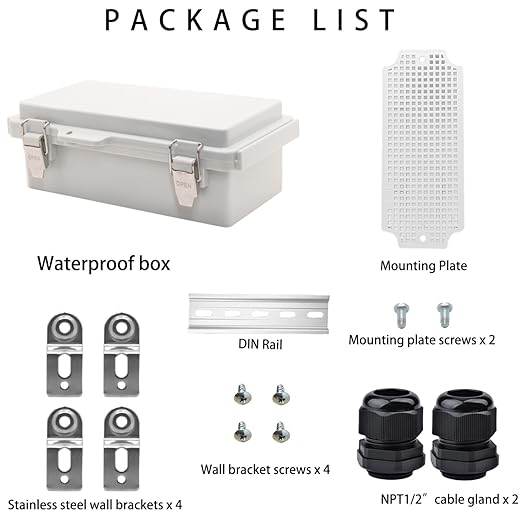 Outdoor Waterproof Electrical Box Junction Box Weatherproof IP67 ABS Plastic - Image 4