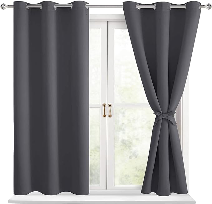 Hiasan Short Blackout Curtains for Bedroom by Hiasan