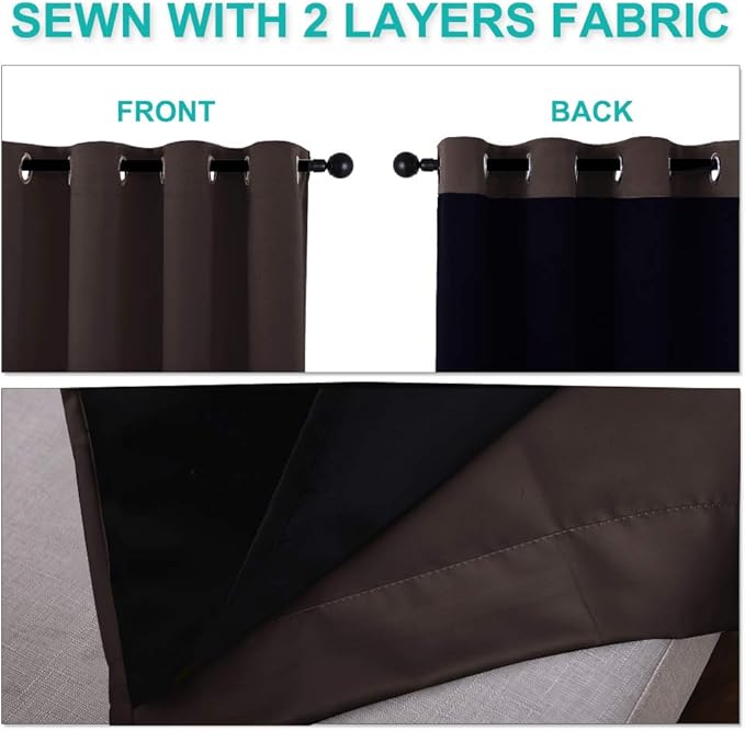 NICETOWN Cold Blocking Curtains, Full Shade Curtain Panel, Energy Smart & Noise - Image 4
