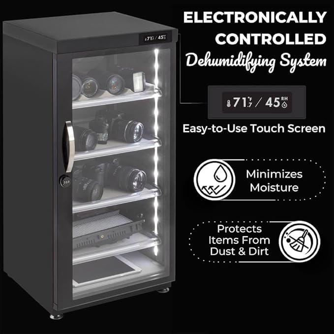 125LT Electronic Dry Cabinet for Camera, Lens & Electronics – Silent - Image 8