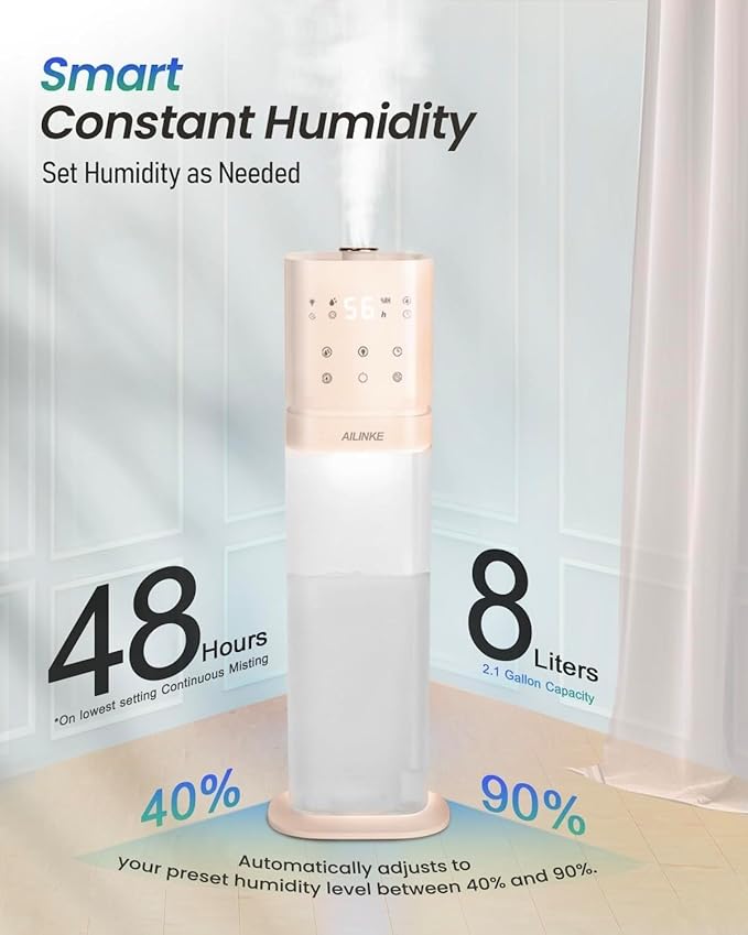 Smart Humidifier Large Room, 2.1Gal/8L Humidifiers - Image 9