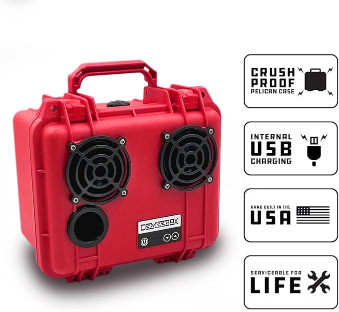 DemerBox: Waterproof, and Rugged Outdoor Bluetooth Speakers. Loud Sound + Deep - Image 3