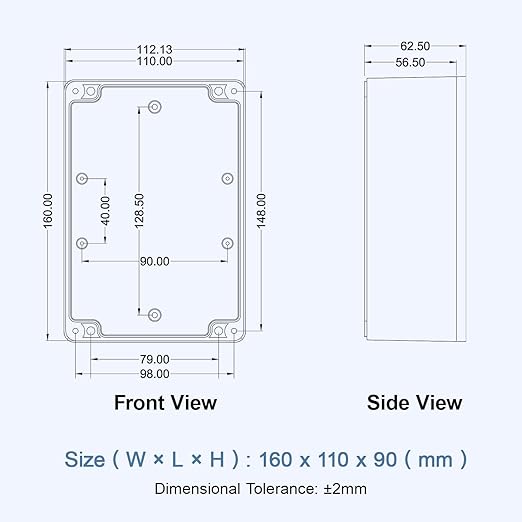 LeMotech Electrical Box Clear Cover Project Box IP65 Waterproof Junction Box - Image 8