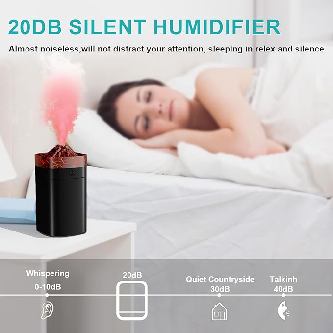 Portable Mini Humidifier, 400ml Small Humidifier - Image 5