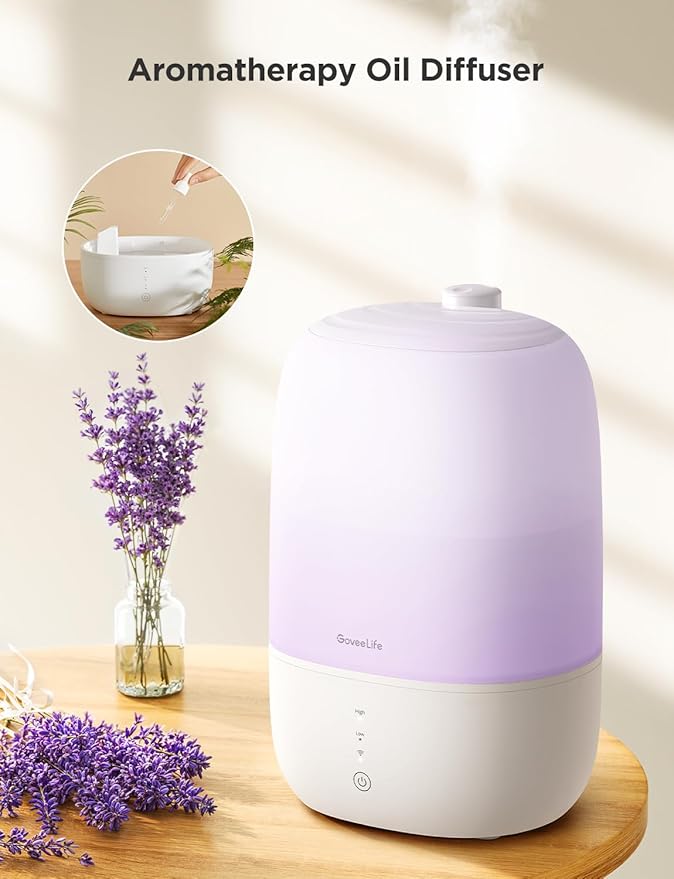 GoveeLife Smart Humidifiers for Bedroom, 3L Top Fill Cool Mist Humidifiers - Image 7