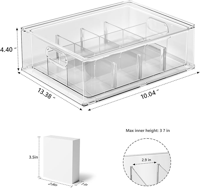 Trading Card Storage Box – Clear Large Card Organizer Holds 6400 Cards - Image 8