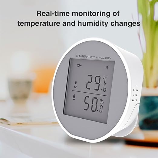 Wengart WiFi Temperature Humidity Sensor WSD400H, 2.4GHz Tuya App, Indoor LCD - Image 3