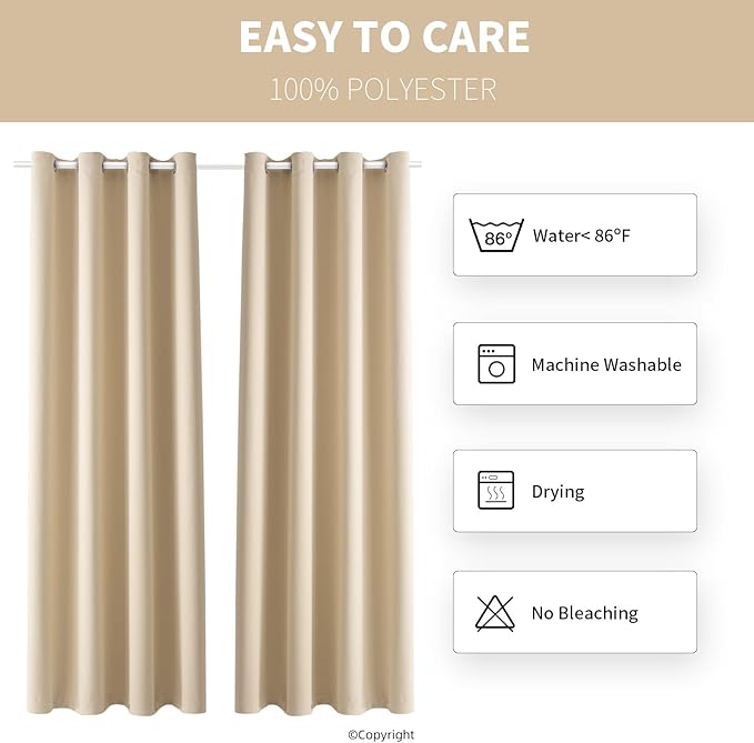 Outdoor Indoor Curtains W52 x L108 - Image 7