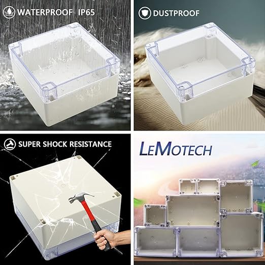 LeMotech ABS Plastic Junction Box Dustproof Waterproof IP65 Electrical - Image 7