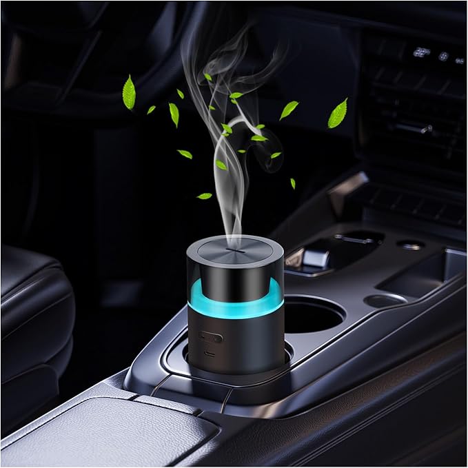 HODEMI Portable Smart Car Essential Oil Diffuser, Cordless Mini Cold Mist by HODEMI