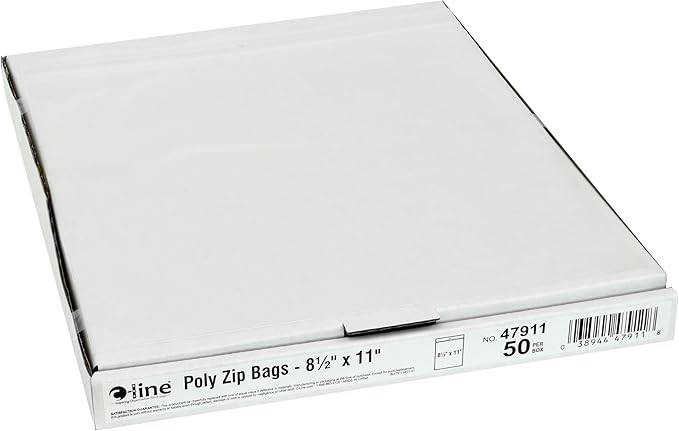 C-Line Heavyweight Industrial Poly Zip Bags, 8.5 x 11 - Image 4