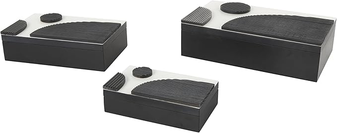 Deco 79 Wood Handmade Decorative Box Decorative Keepsake Boxes by Deco79