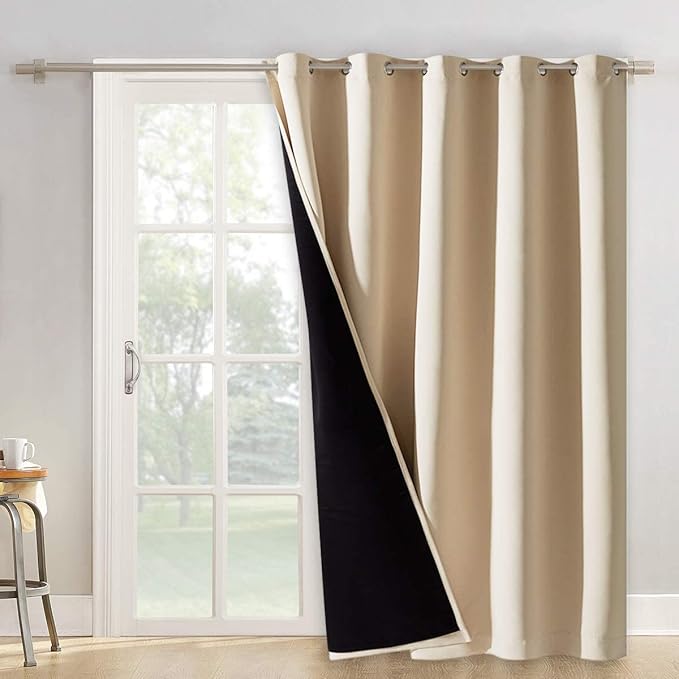 NICETOWN Thermal Insulated 100% Blackout Curtains, Noise Reducing Heavy-Duty - Image 2