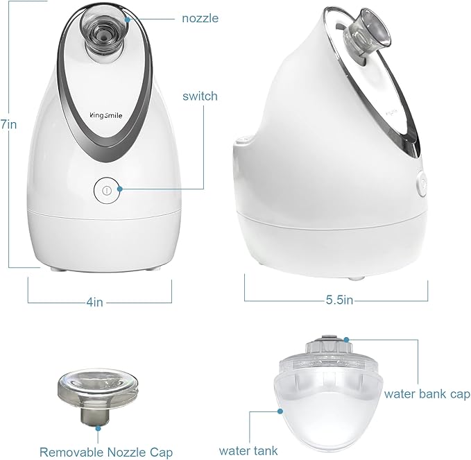 Kingsmile Facial Steamer, 3 in 1 Face Steamer - Image 6