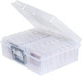 novelinks Transparent 4" x 6" Photo Organizers and Photo Storage Box by novelinks