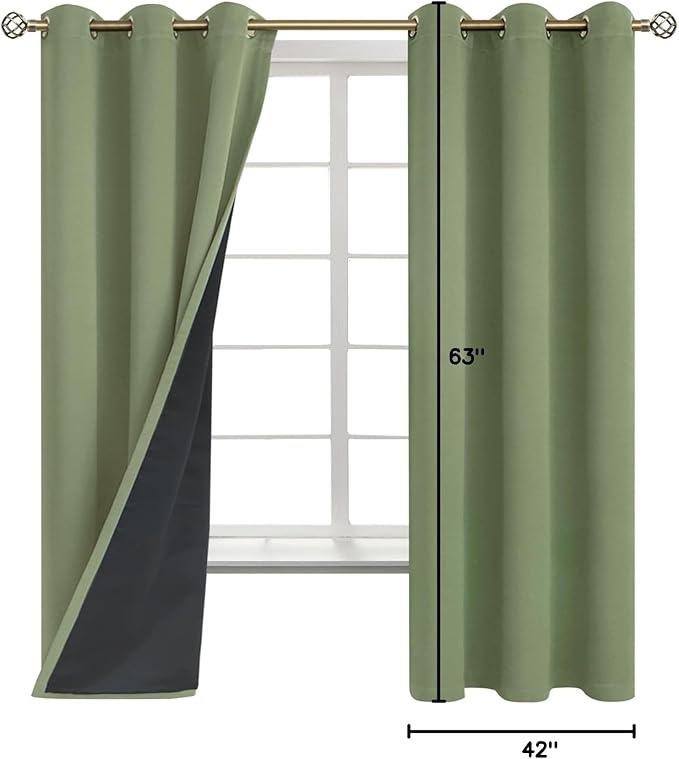 BGment Grass Green Blackout Curtains - Image 9