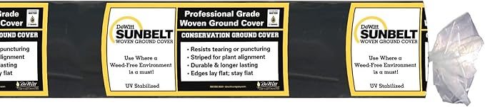 Dewitt 4-Pack Sunbelt Weed Barrier Fabric 3.2 oz, 6 x 300 Feet – Heavy-Duty - Image 3