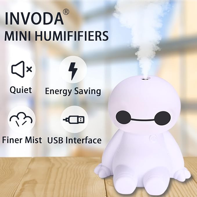 INVODA Humidifiers Portable Small Cool Mist Humidifiers Mini USB Personal - Image 7