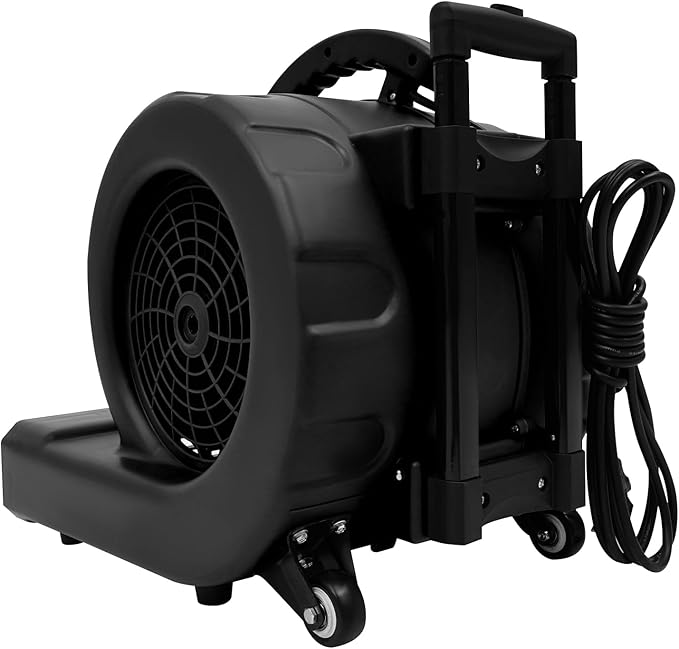 1HP Air Mover, 6-Hours Timer Carpet Dryer, Floor Drying Fan - Image 4