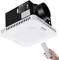 VEVOR Bathroom Exhaust Fan, 110 CFM High-Efficiency Ventilation, Remote Control by VEVOR