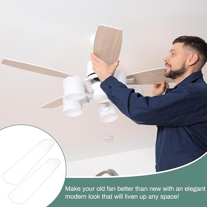 CroBlissful 10 Pcs 16-1/2'' Ceiling Fan Blades - Image 3