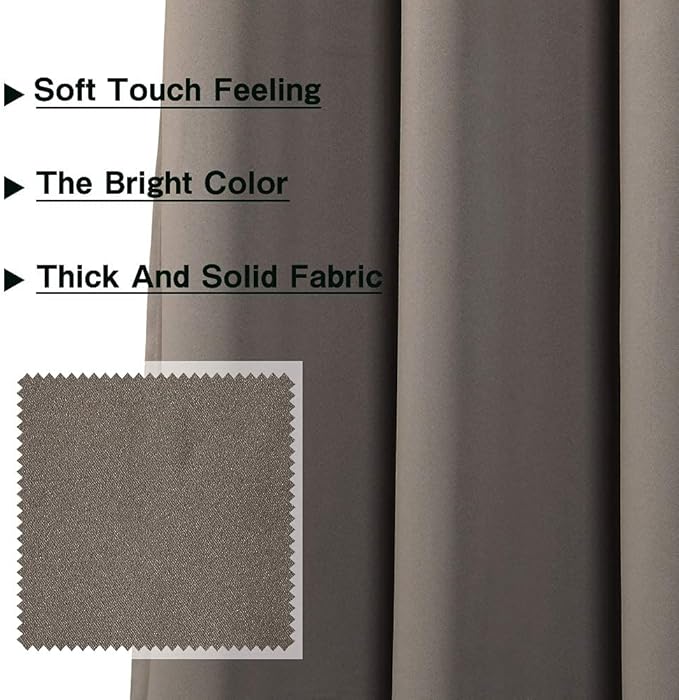 MYSKY HOME Blackout Curtains for Living Room Thermal Insulated Room Darkening - Image 4