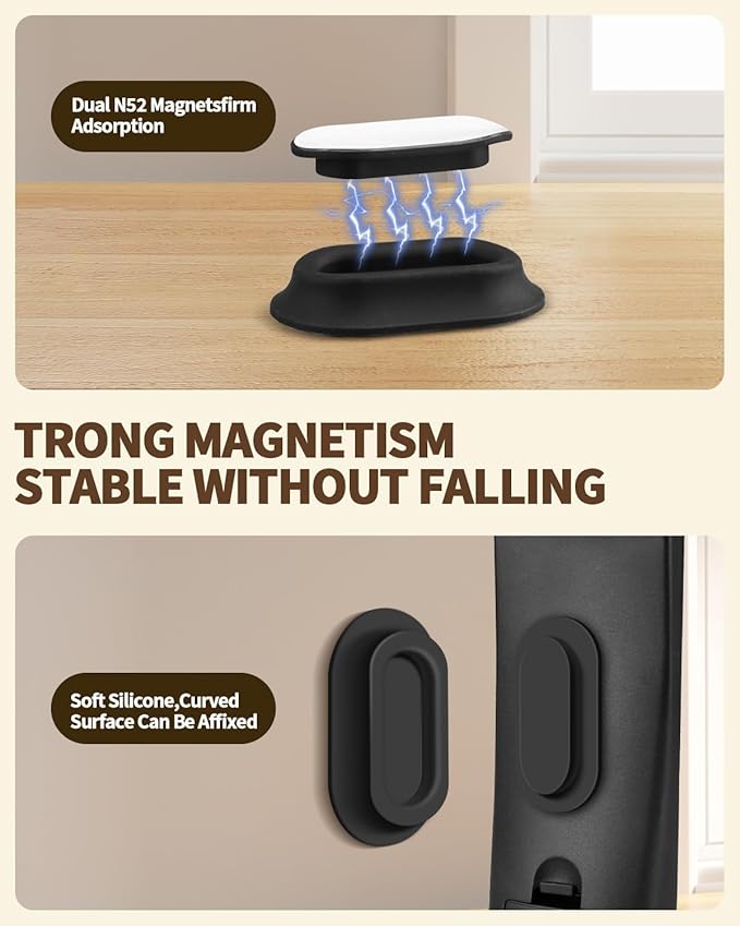 6 Pack Magnetic Remote Control Holder – Upgraded Silicone Magnetic Wall Mount - Image 5
