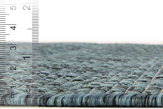 Unique Loom Outdoor Solid Collection Area Rug - Image 5