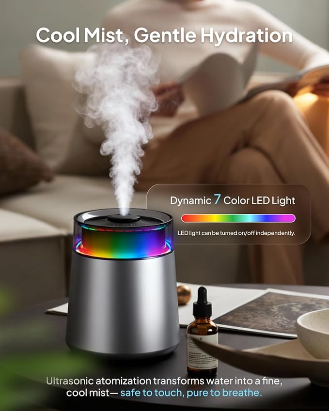 7L Ultrasonic Stainless Steel Cool Mist Humidifier - Image 4