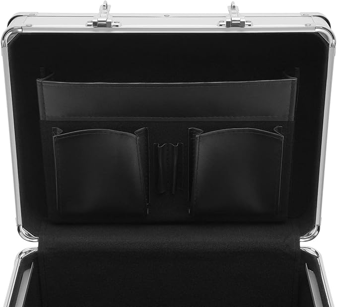 Metal Locking File Organizer Box, 13.8*10*13.4 inch Portable Locking Storage - Image 8