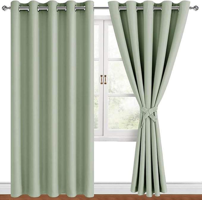 Hiasan Blackout Curtains for Bedroom, 60 x 84 Inches Long by Hiasan