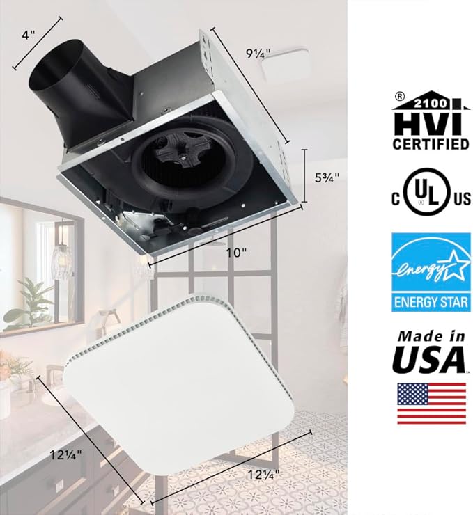 Broan-NuTone Bathroom Exhaust Fan – Easy Retrofit Without Attic Access - Image 6